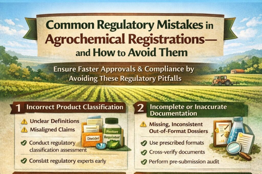Common Regulatory Mistakes in Agrochemical Registrations—and How to Avoid Them